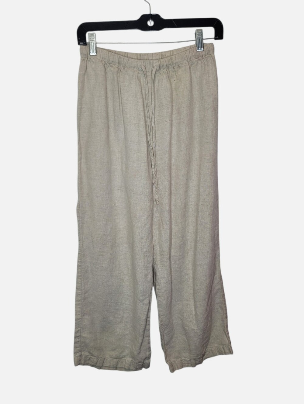 Reformation Linen Crop Pants LP Natural Beige